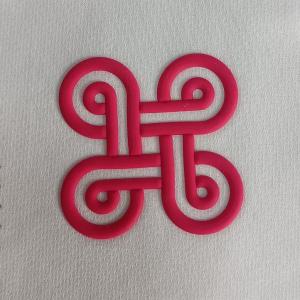 Custom 3D Silicone Heat transfer LOGO for garments